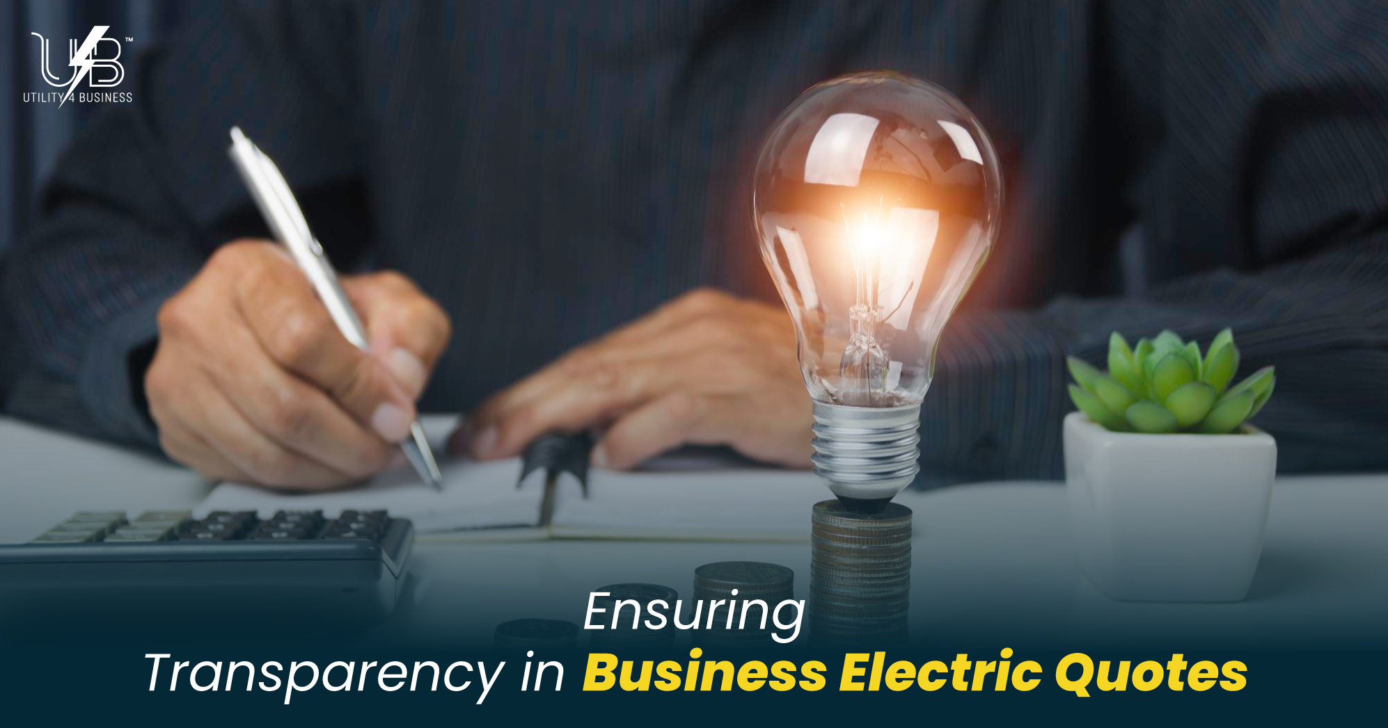 Transparent Business Electric Quotes with clear unit rates, standing charges, broker fees, and annual cost.